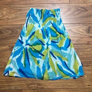 Double lined dress with elastic top size large (juniors)